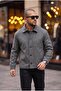 Buttoned Cashmere Jacket with Pocket Detail