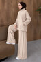 High Collar Zippered Oysho Suit Tsd260286 Beige - 3