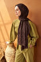 Aerobin jacquard leaf patterned shawl