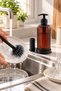 Dish Brush with Soap Dispenser Stand, Brush Set with Detergent Bottle, Kitchen Countertop Organizer - 2