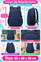 Navy Blue Luxury Primary School School Bag Children's Student Backpack Daily Use 45 X 30 X 20 cm - 3