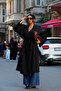 Black Oversized Belted Long Trench Coat