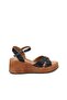 Ps-1401 Genuine Leather Women's Wedge Sandals - 3