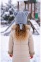 Fluffy, Figured Children's Beret for Girls Aged 4-8 - 3