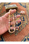 Güleç Natural Stone Sunstone & Hematite Detailed Natural Stone Prayer Beads 33-Piece Men's Prayer Beads Gift - 2