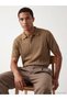 Esvab • Modern & Distinctive Devrik Roba Collar Ribbed Men's Knitwear T-Shirt - 2