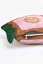 Soleil Face Retro Sun Face Motif Orange Green Edged Fringed Throw Pillow Cover - 5