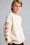 Stumble Guys Printed Crew Neck Soft Fleece Sweatshirt for Boys I3215A826Wn