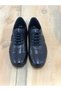 Summer Men's Sporty Shoes Genuine Inner and Outer Leather Lace-Up Black Color - 2