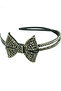 Stylish Plastic Crown with Crystal Stone Bow Detail - 2