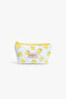 Lemon Patterned Single Compartment Pen Holder Makeup Bag Pencil Case 19X11 cm Small Size