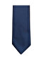 Blue Dot Patterned Thin Navy Blue Tie – 7 cm Wide - 6