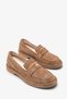 Merima Women's Genuine Leather Loafer Shoes - Mink Suede - 2