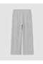 Vizyon New Season Gray Wide Leg Women's Thick Sweatpants - 6