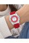 Women's Wristwatch with Silicone Strap and Zircon Stones, Casual and Stylish Combination, Gift Boxed - 2