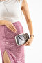 Half Stone Patterned Evening Clutch Bag - 4