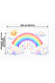Rainbow Cloud Children's Room Wall Sticker Set – Removable Self-Adhesive Decor - 3