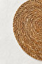 Set of 4 35 cm Natural American Service Round Wicker Look Tableware Presentation Coasters - 3