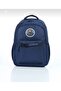 Navy Blue Bear Figured Waterproof 4 Compartment Backpack