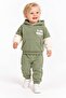 Boy's 2-Piece Set Hooded Sweatshirt Tracksuit