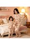 Mother-Daughter Matching Pajama Set with Teddy Bear Pattern, Long Sleeve, Comfortable, Soft, Fun Home Wear Set (Sold Separately) - 2