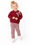 Baby Girl 2-Piece Set Bowknot Sweatshirt Striped Leggings