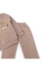 Baby Boy Winter 3 Threaded Yarn Dinosaur Printed 6-9-12-18-24 Months 2-Piece Top and Bottom Set - 5