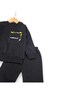 Baby Boy Winter 3 Threaded Yarn Dinosaur Printed 6-9-12-18-24 Months 2-Piece Top and Bottom Set - 5