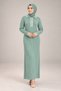 Women's polo collar knitted dress