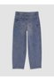 Vizyon New Season Indigo Barrel Fit Women's Jean Pants - 7