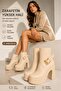 Platform Heel Belt-Detached Boot with Detailing on the Belt 12 cm Heel Length - 2