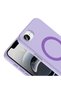 iPhone 16E Compatible Case Magsafe Supported Aris Silicone Cover - Lilac - T42744 - 3