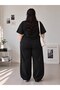 Women's Oversize Casual Tracksuit Set – Loose-Fit Trousers & T-Shirt G545 - 4