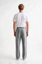 Men's Baggy Gray Sweatpants Winter Style with Side Piping and Zipper Pockets - 4