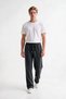 Men's Baggy Loose Fit Smoked Sweatpants, 3-Thread Winter Style