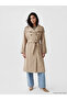 Lcw Vision Double-Breasted Collar Belted Women's Trench Coat - 2
