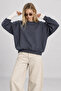 Basic Seasonal Modal Sweatshirt Len0026 Fume - 2