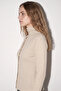 High Neck Long Sleeve Glitter Buttoned Top - 4