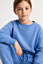 Comfy V Crew Neck Finger-Loop Sweatshirt - 4