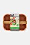 4 Compartment Silicone Lunch Box, Peach