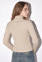 High Neck Long Sleeve Glitter Buttoned Top - 5