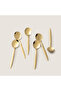 Belina 6 Piece Tea Spoon Set Shiny Gold