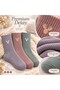 Women's Deer-Embroidered Corded Fabric Ankle Socks, 3-Pack – Soft-Textured Pastel-Colored Casual Socks BX - 5