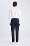 Ds Damat Relaxed Fit (Pile-Free) Navy Blue Dobby Jogger Pants - 8
