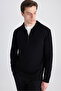 Slim Fit Black Sweater - 4