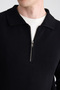 Slim Fit Black Sweater - 2