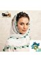 Handcrafted Needle Embroidered Prayer Cover Dowry Cover Mevlit Headscarf Crepe Fabric 145X75 cm