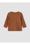 Vizyon New Season Beige Crew Neck Long Sleeve 3-Piece Baby Boy T-Shirt - 4