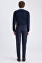 Ds Damat Relaxed Fit (Pile-Free) Navy Blue Dobby Jogger Pants - 7