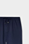 Ds Damat Relaxed Fit (Pile-Free) Navy Blue Dobby Jogger Pants - 6
